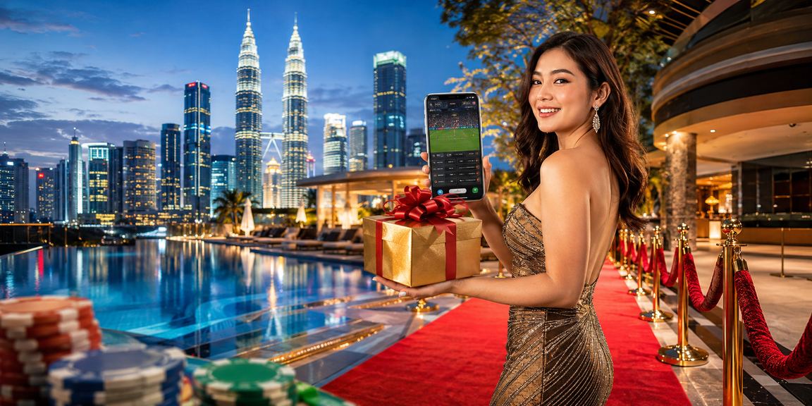 Pengguna di Kuala Lumpur bermain kasino melalui telefon pintar dengan keselamatan digital