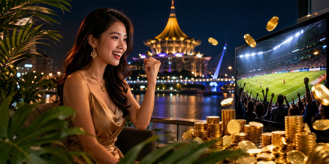 Pemain di Kuching membuat taruhan bola sepak melalui telefon pintar dengan gaya Melayu moden